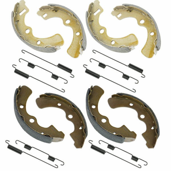 2 Front Rear Brake Shoes for Kawasaki Mule 4010 KAF620 4X4 2009 2010 2011 - 2020